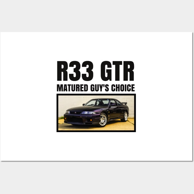 R33 GTR Wall Art by MOTOSHIFT